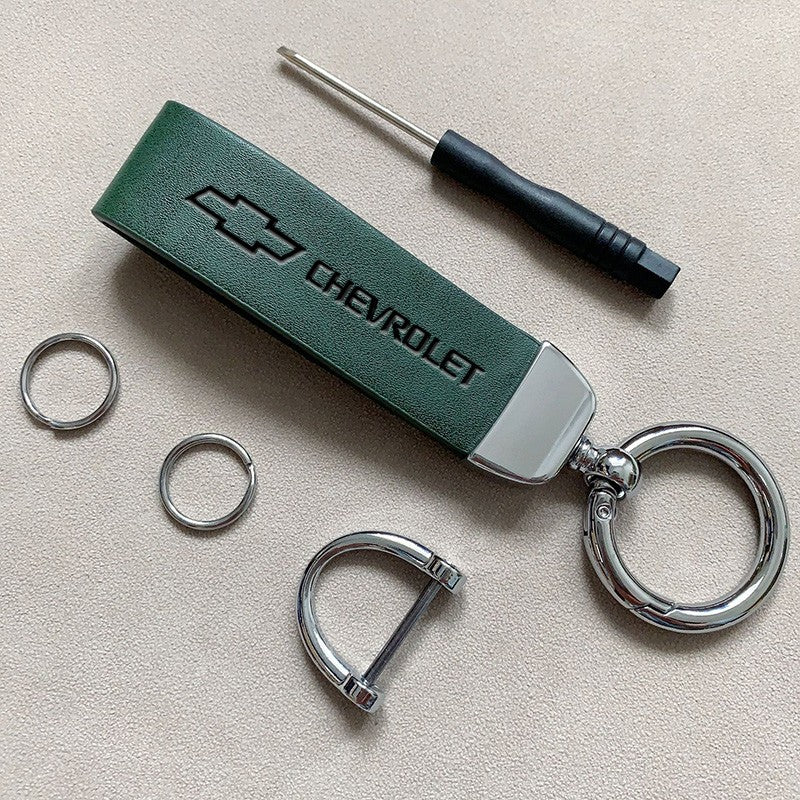 Chaveiro Chevrolet em Couro Sintético e Metal