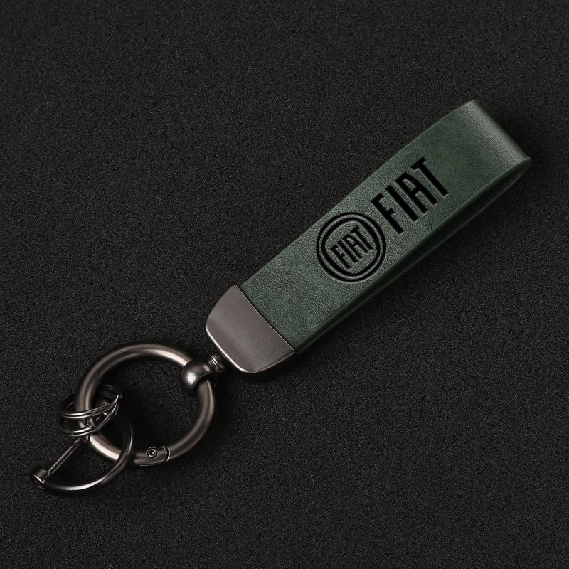 Chaveiro Fiat em Couro Sintético e Metal
