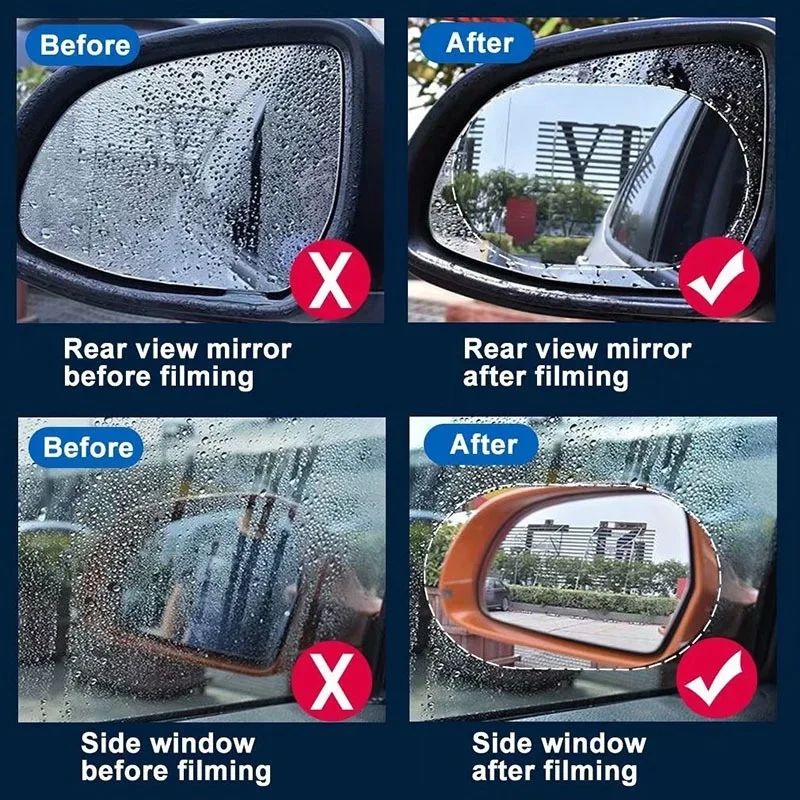 Película Protetora para Espelho Retrovisor de Carro