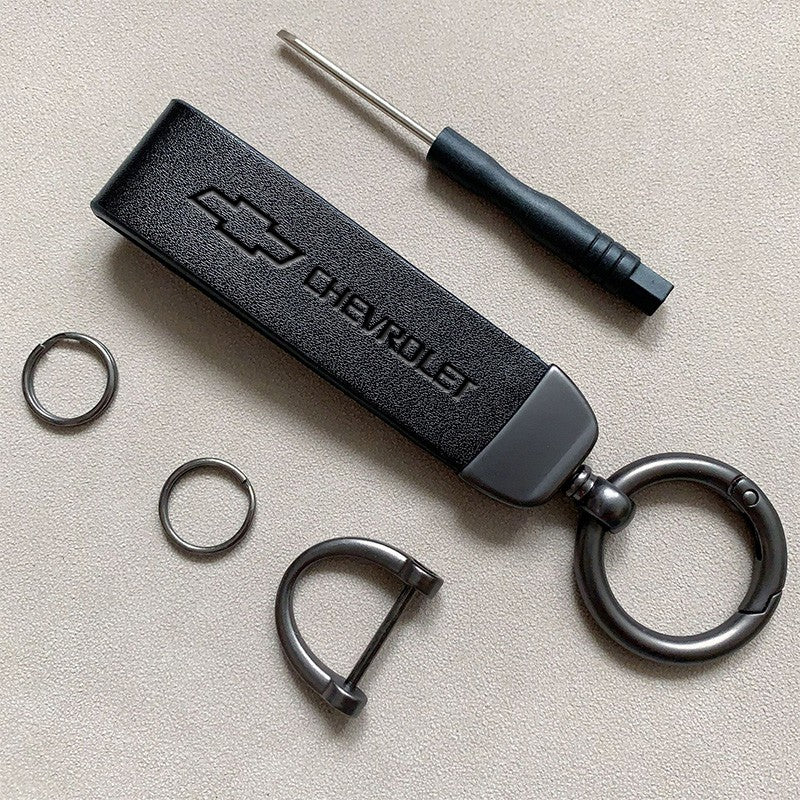Chaveiro Chevrolet em Couro Sintético e Metal