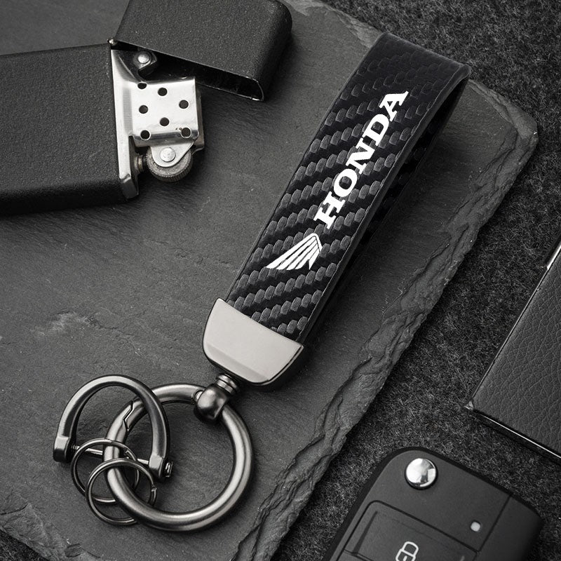 Chaveiro Honda em Fibra de Carbono e Metal