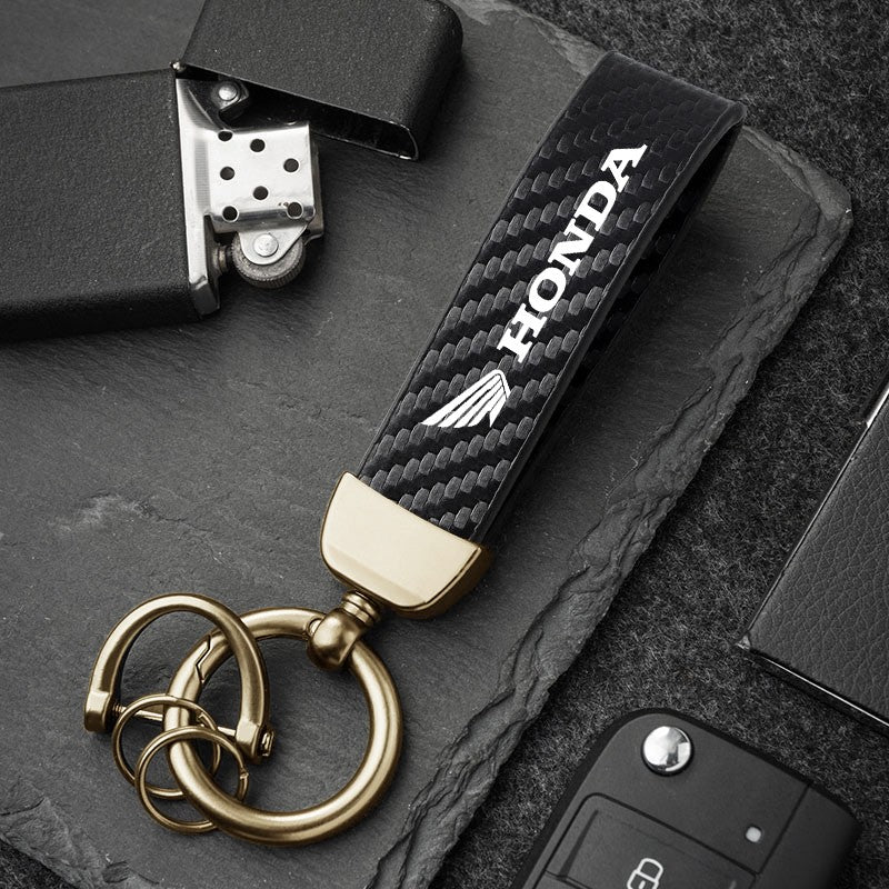 Chaveiro Honda em Fibra de Carbono e Metal