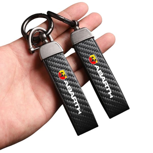 Chaveiro Abarth em Fibra de Carbono e Metal