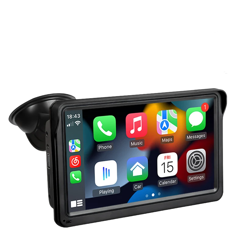 Central Multimídia com CarPlay e Android Auto + Câmera de Ré