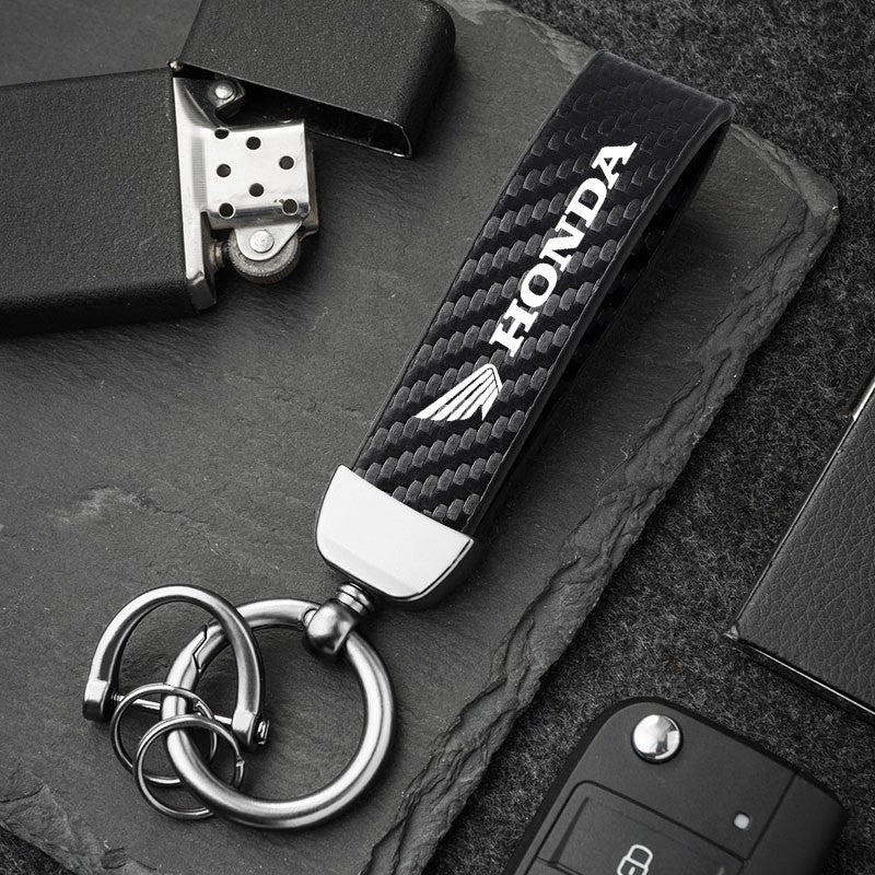 Chaveiro Honda em Fibra de Carbono e Metal
